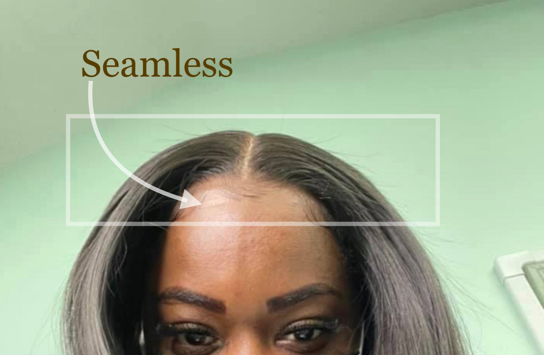 13"x4” Raw Indian HD Transparent Straight Lace Frontal image 1