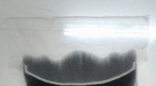 13"x4” Raw Indian HD Transparent Wavy Lace Frontal image 1