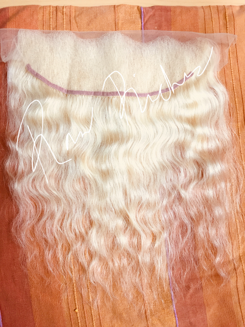 13"x6" Pure Blonde Raw Indian Wavy Frontal image 0
