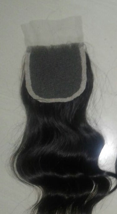 5"X5" Raw Indian  HD Transparent Wavy Lace Closure image 1