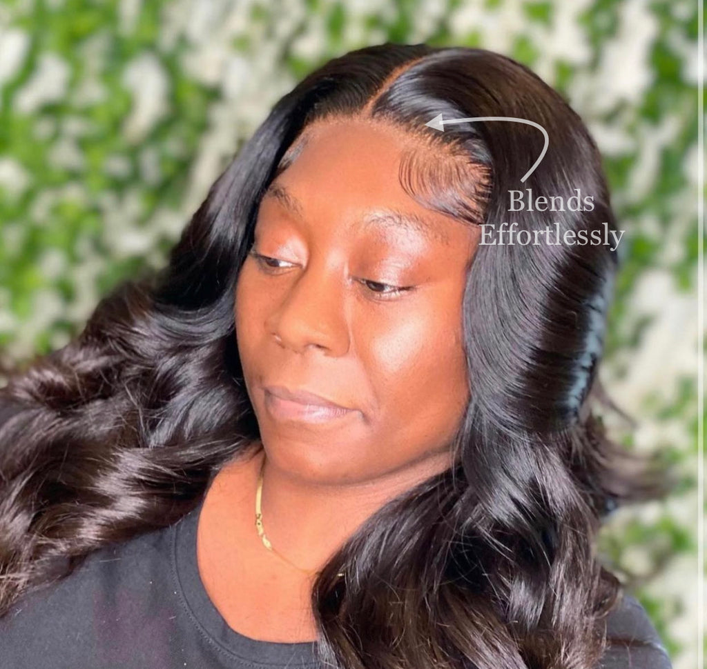 13"x4” Raw Indian HD Transparent Straight Lace Frontal image 0