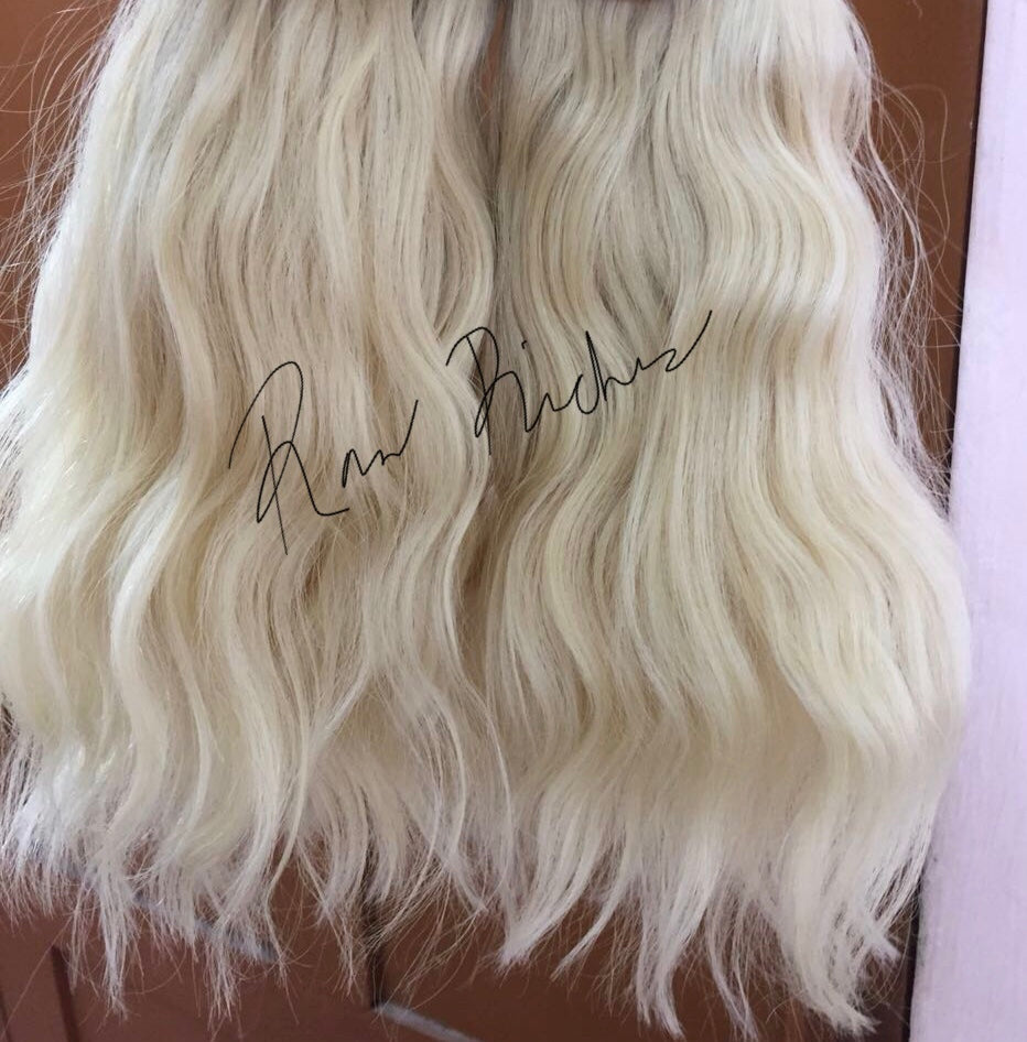 Pure Blonde Raw Indian Wavy Bundle image 3