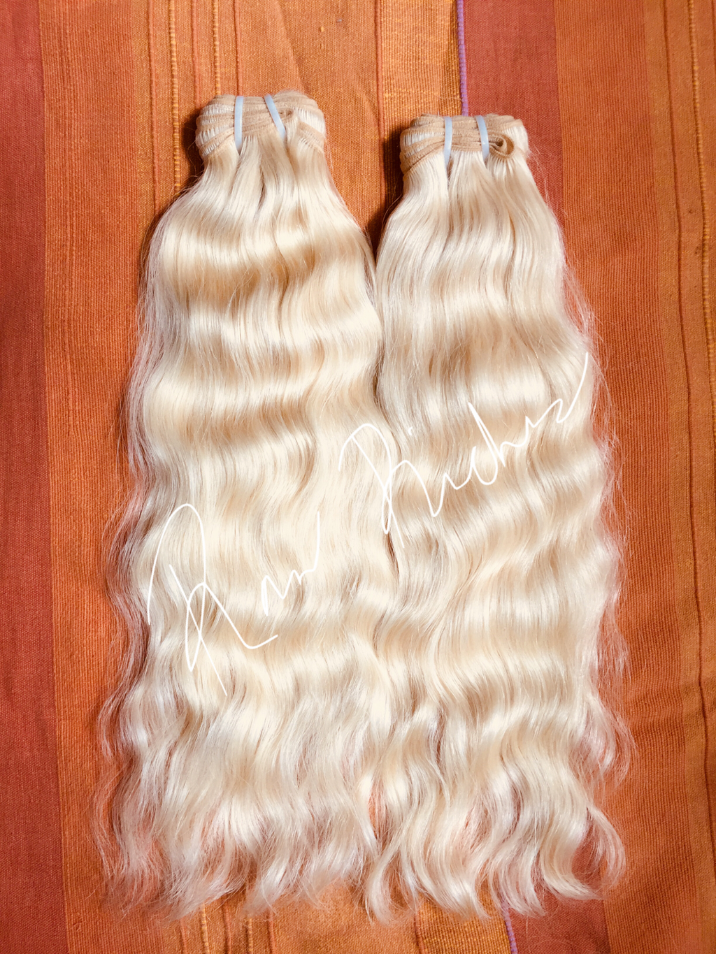 Pure Blonde Raw Indian Wavy Bundle image 4