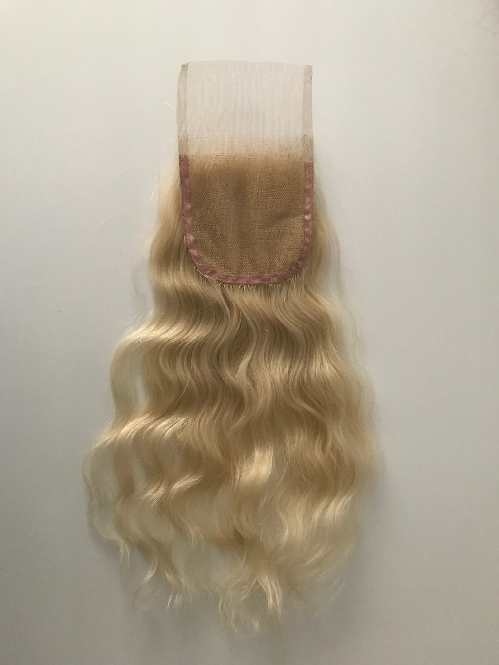 5"x5" Pure Blonde Raw Indian Wavy Lace Closure image 0